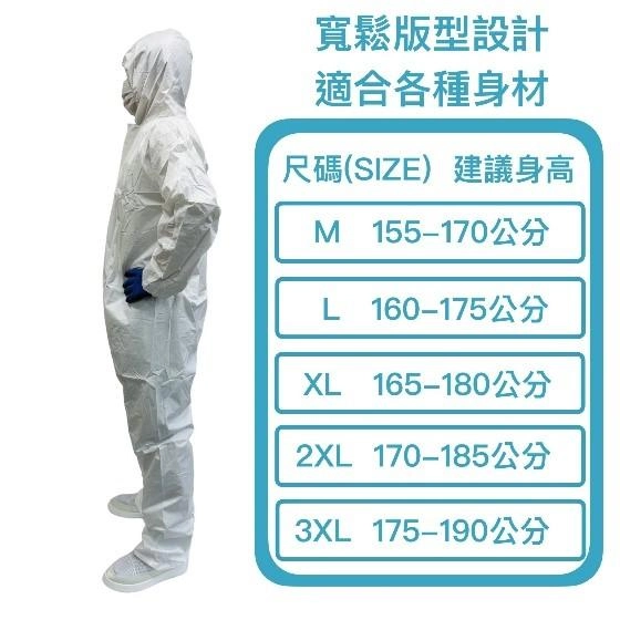 不織布連身連帽衣