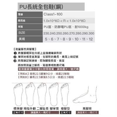 PU長統鞋